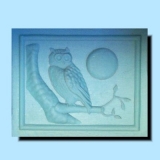 Eule und Mond