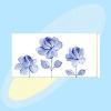 Fliese Blaue Rosen Bordre